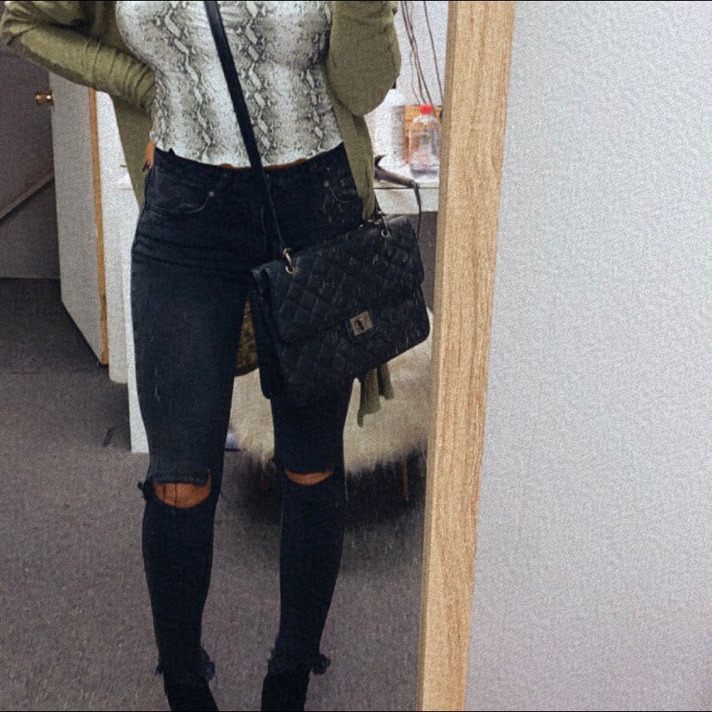 Black American eagle jeans